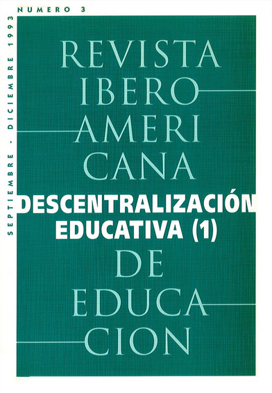 Revista Iberoamericana de Educación: Descentralización educativa (1)