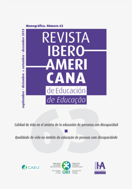 Revista Iberoamericana de Educación: Calidad de vida en el ámbito de la educación de personas con discapacidad