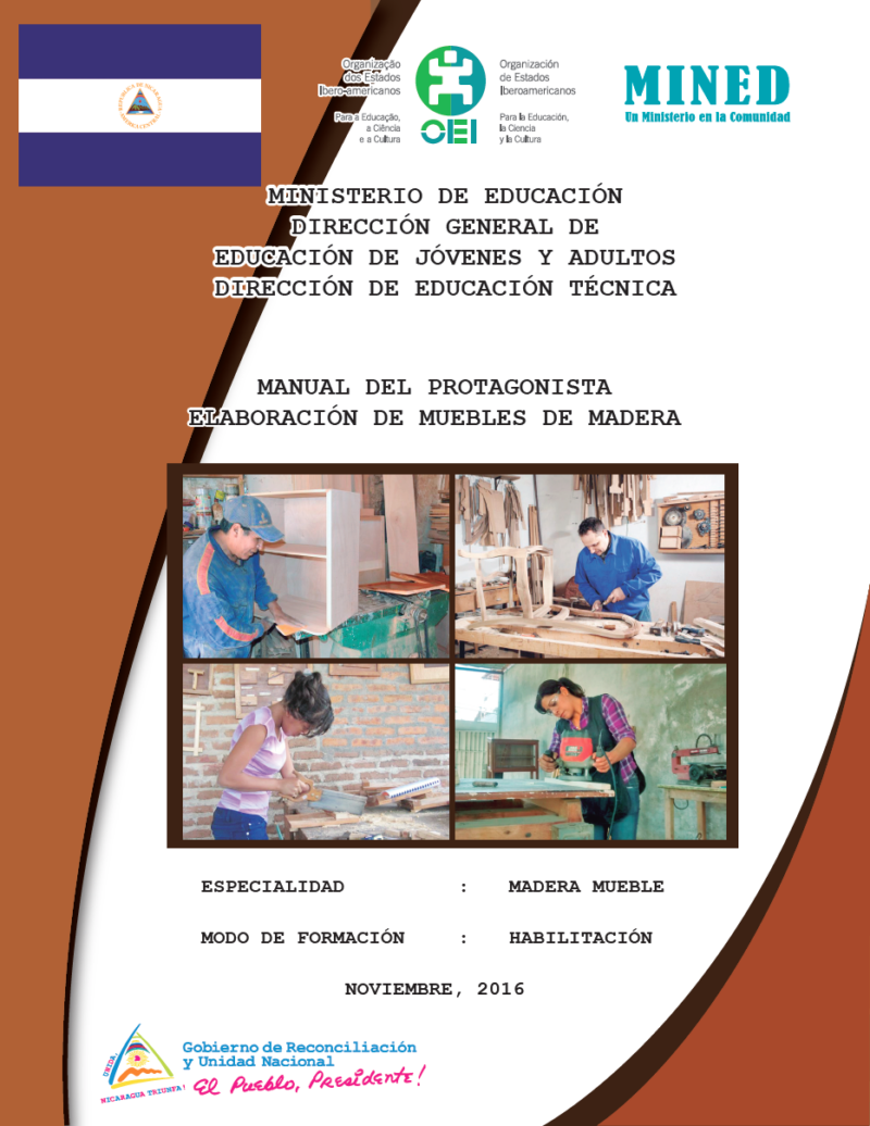 Manual para la Elaboración de Muebles de Madera