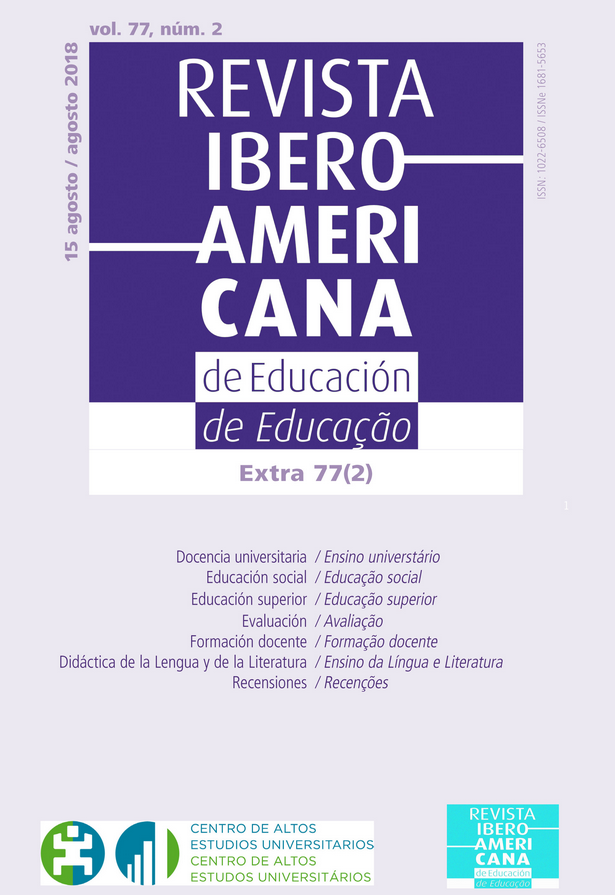Revista Iberoamericana de Educación: Calidad de la formación docente: propuestas evaluativas innovadoras. Nº Especial