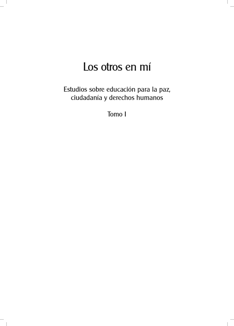 Los otros en mí Tomo I y Tomo II