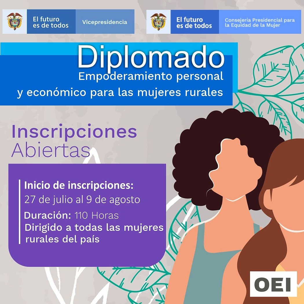 Diplomado Empoderamiento Personal Y Económico De Las Mujeres Rurales