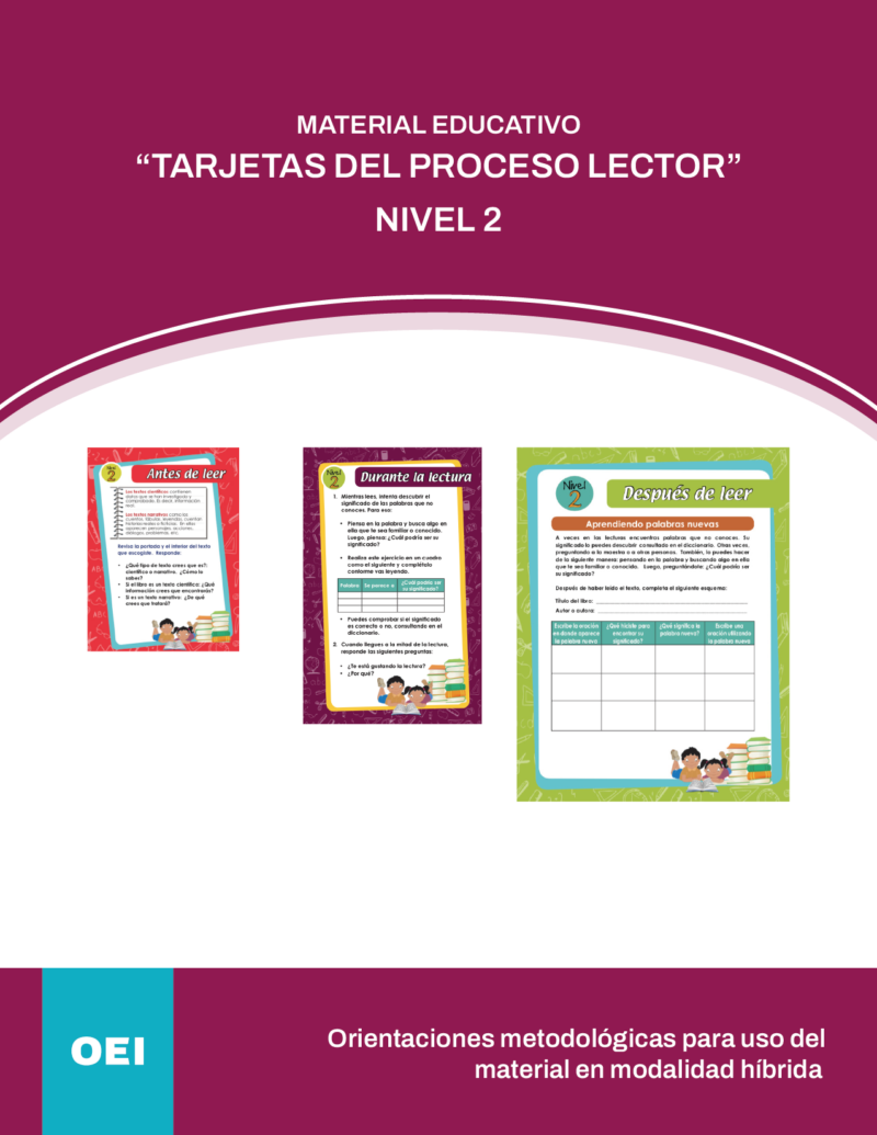 Tarjetas del proceso lector nivel 2