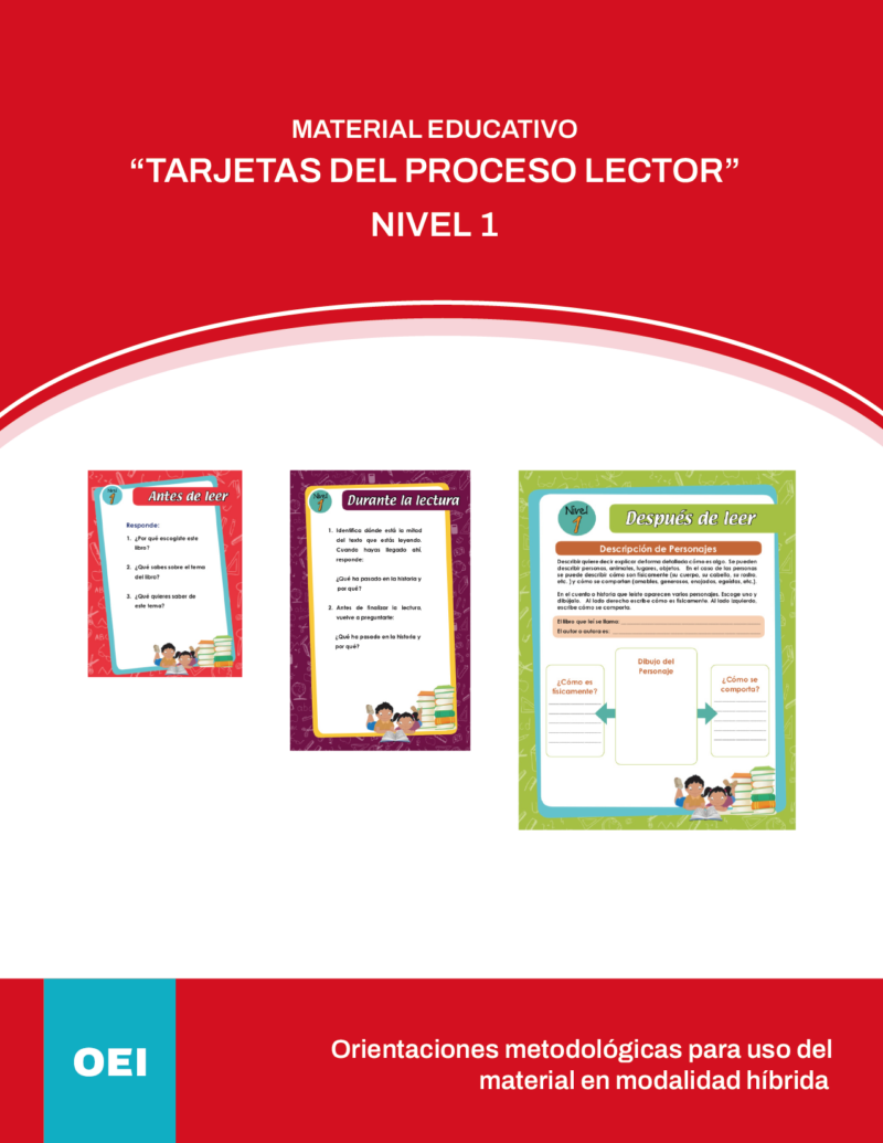 Tarjetas del proceso lector nivel 1