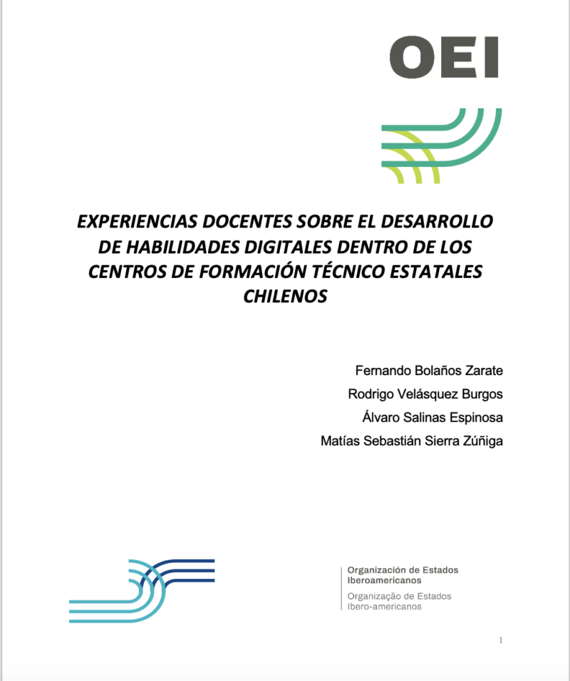 Experiencias docentes sobre el desarrollo de habilidades digitales dentro de los centros de formación técnico estatales chileno
