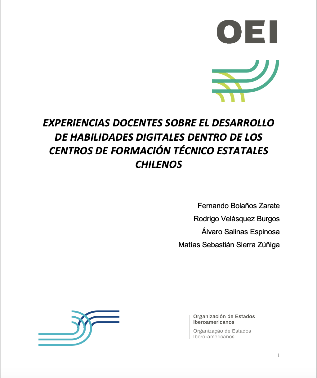 Experiencias docentes sobre el desarrollo de habilidades digitales dentro de los centros de formación técnico estatales chileno