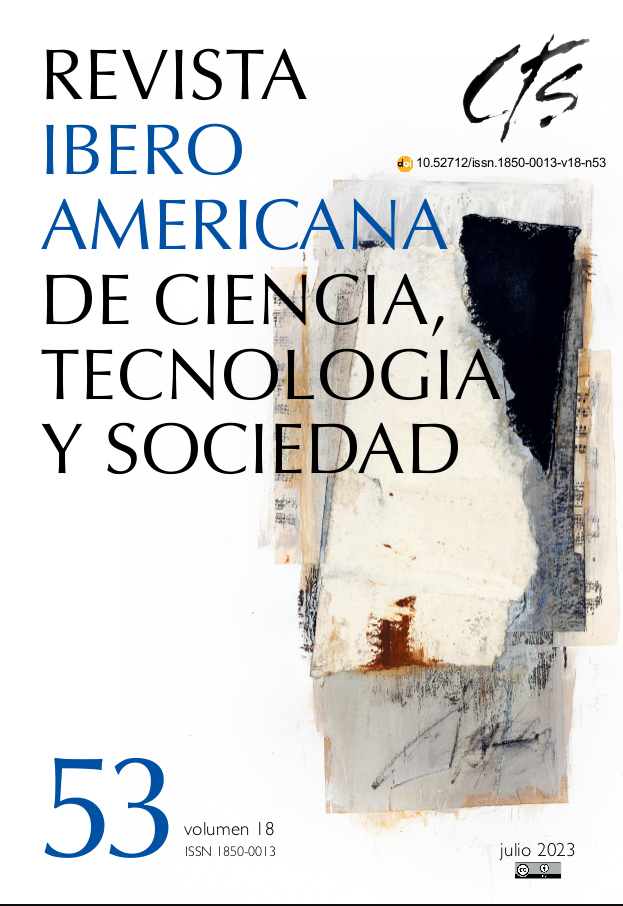 Revista iberoamericana de ciencia, tecnología y sociedad. Vol. 18, nº 53 de 2023