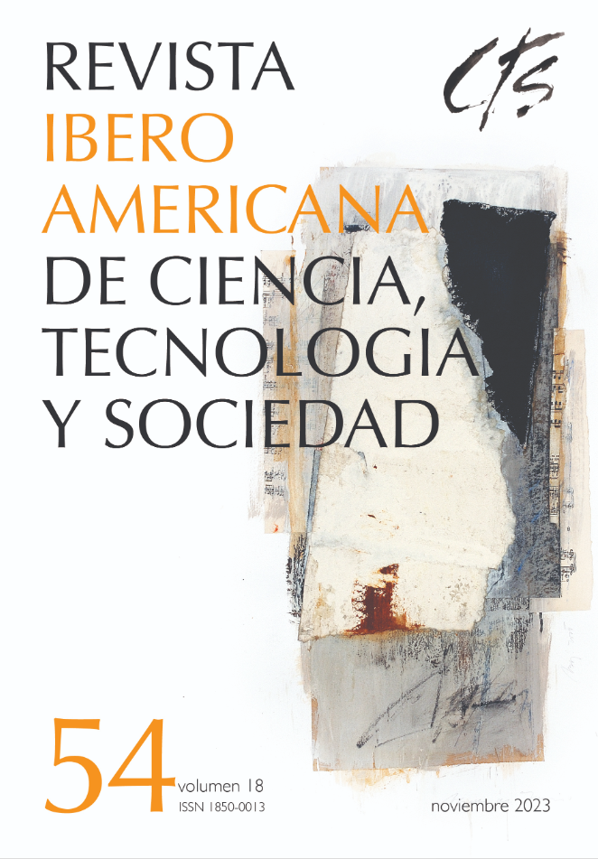 Revista iberoamericana de ciencia, tecnología y sociedad. Vol. 18, nº 54 de 2023