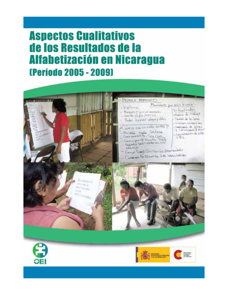 Aspectos cualitativos de los resultados de la alfabetización en Nicaragua (Período 2005-2009)