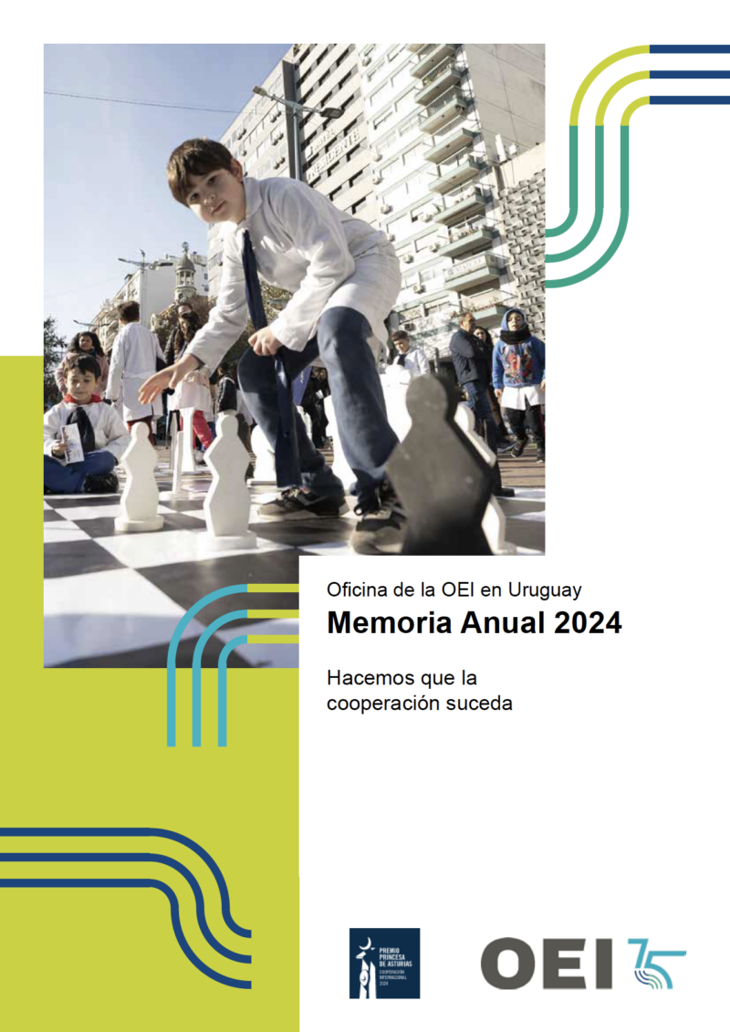 Tapa de la Memoria Anual OEI Uruguay 2024
